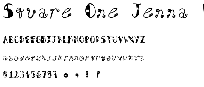 Square One Jenna_Regular font